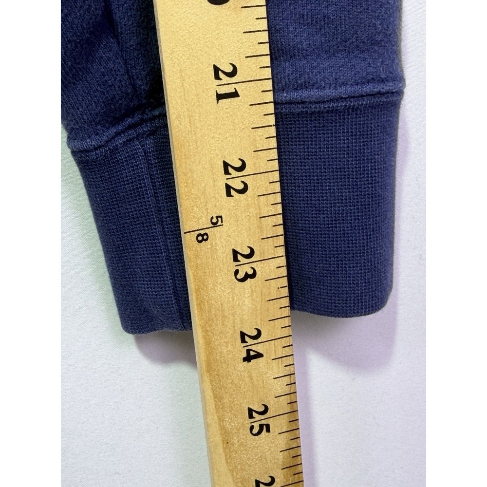 Nike Sportswear Club Fleece Crewneck Sweatshirt Men L Blue Burgundy Color block‎ - Picture 9 of 11